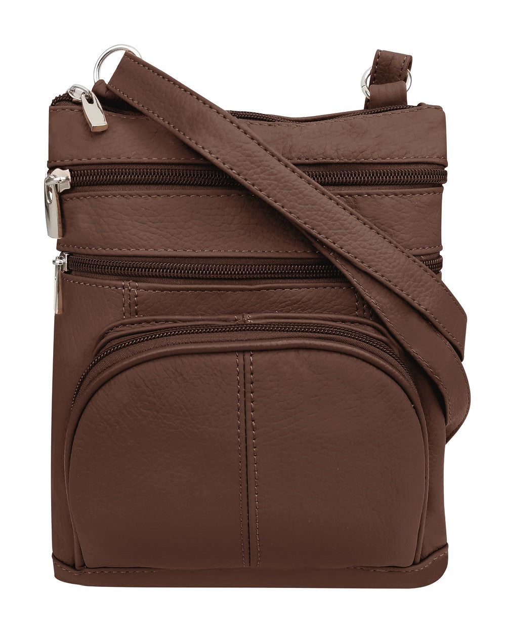 Peach Multi Leather Crossbody Handbag — MUSEUM OUTLETS
