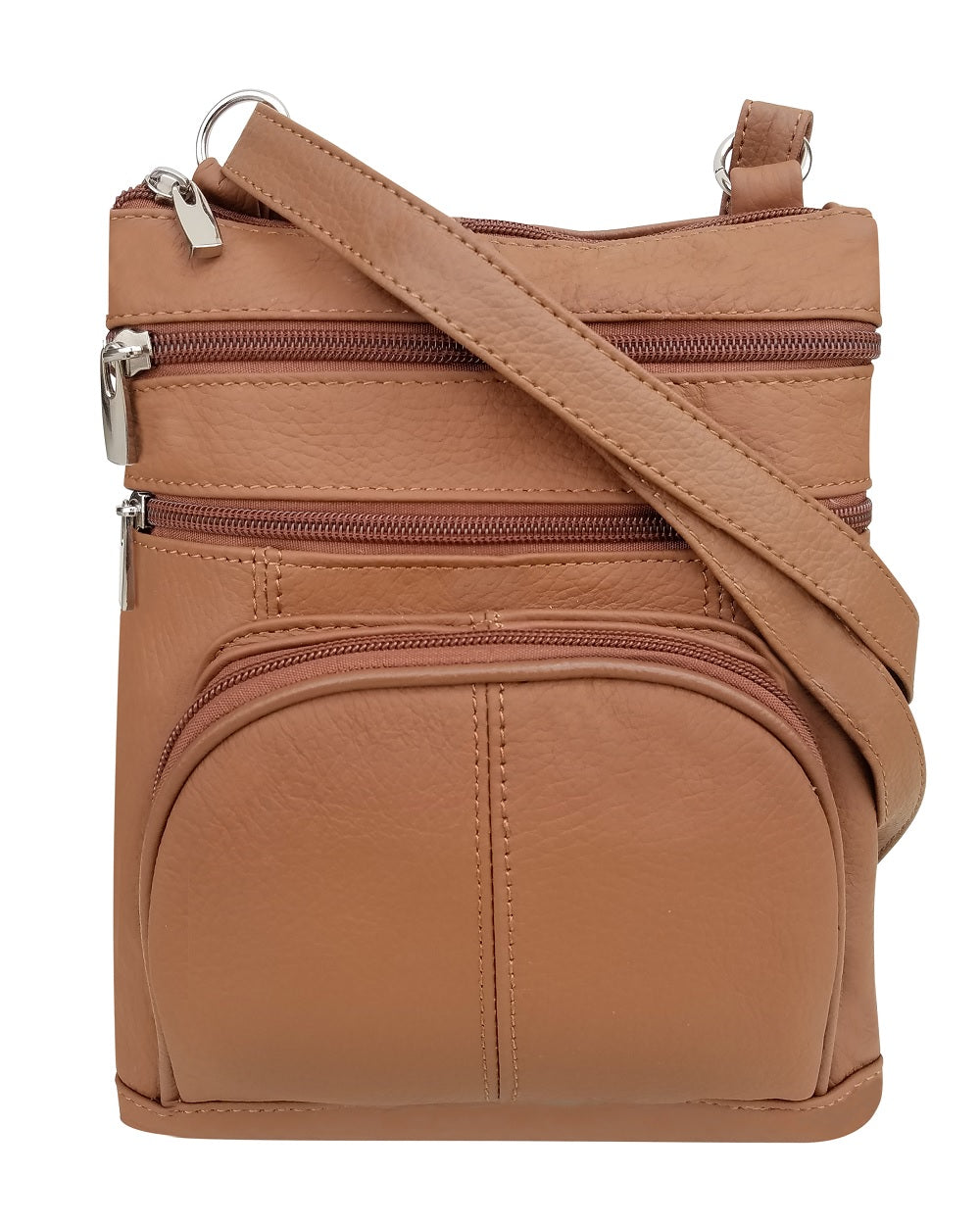 Tovoso Genuine Leather Multi-pocket Crossbody Purse Bag Built