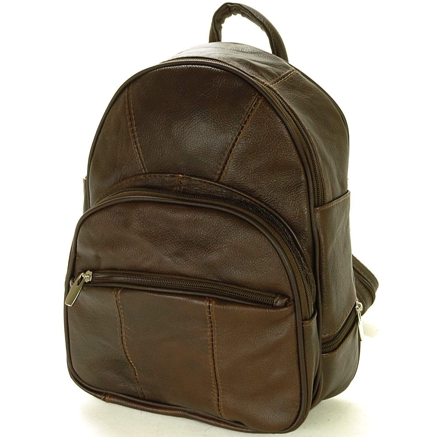 brown leather sling backpack Brown Leather Backpack Purse Mid Size & Convertible Strap – Improving Lifestyles