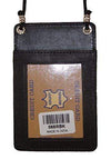 Improving Lifestyles Card Holders JORDAN Leather Neck ID Holder Window ID Pouch Snap
