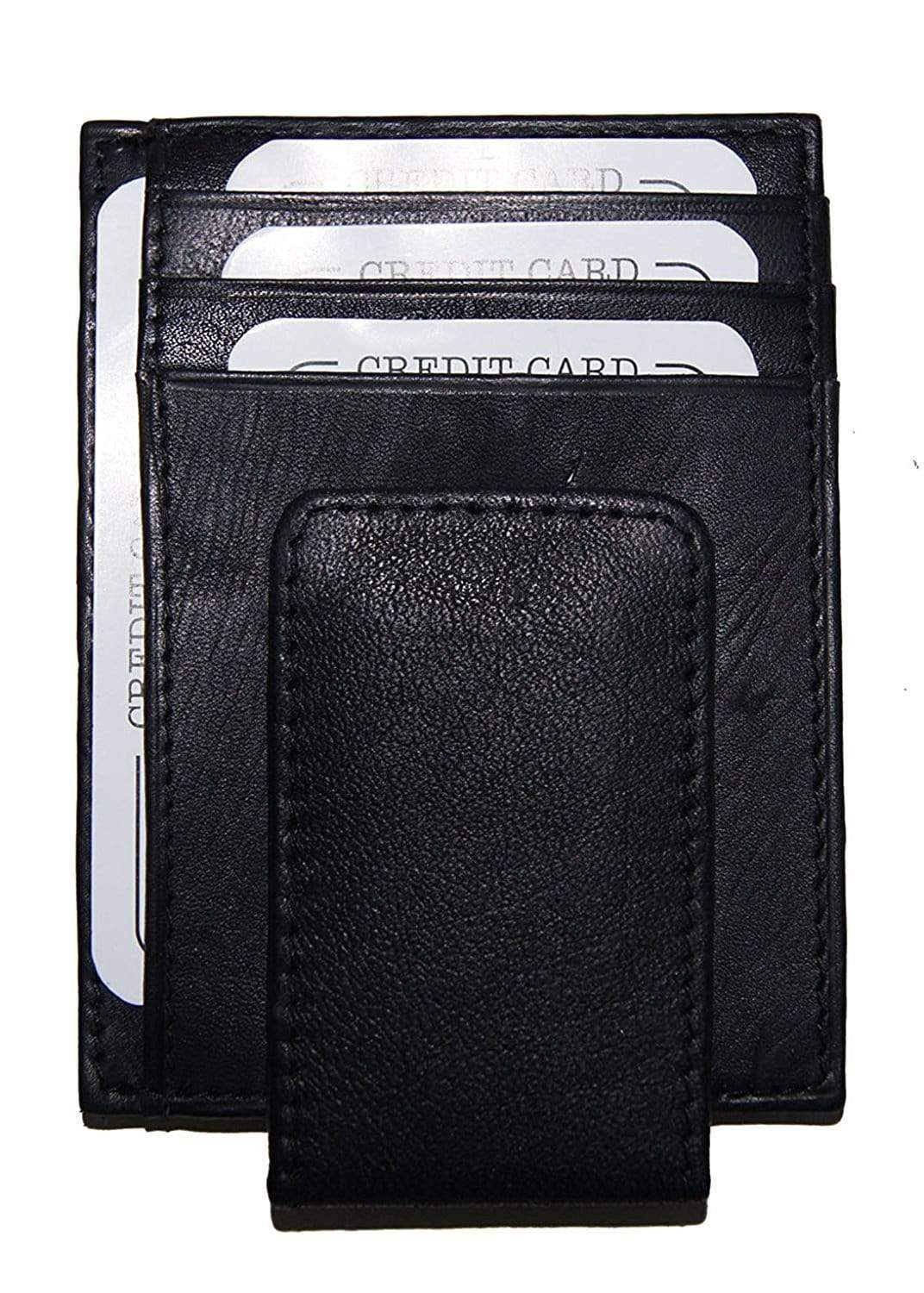 Leather Money Card Holder Wallet  Leather Credit Id Card Purse