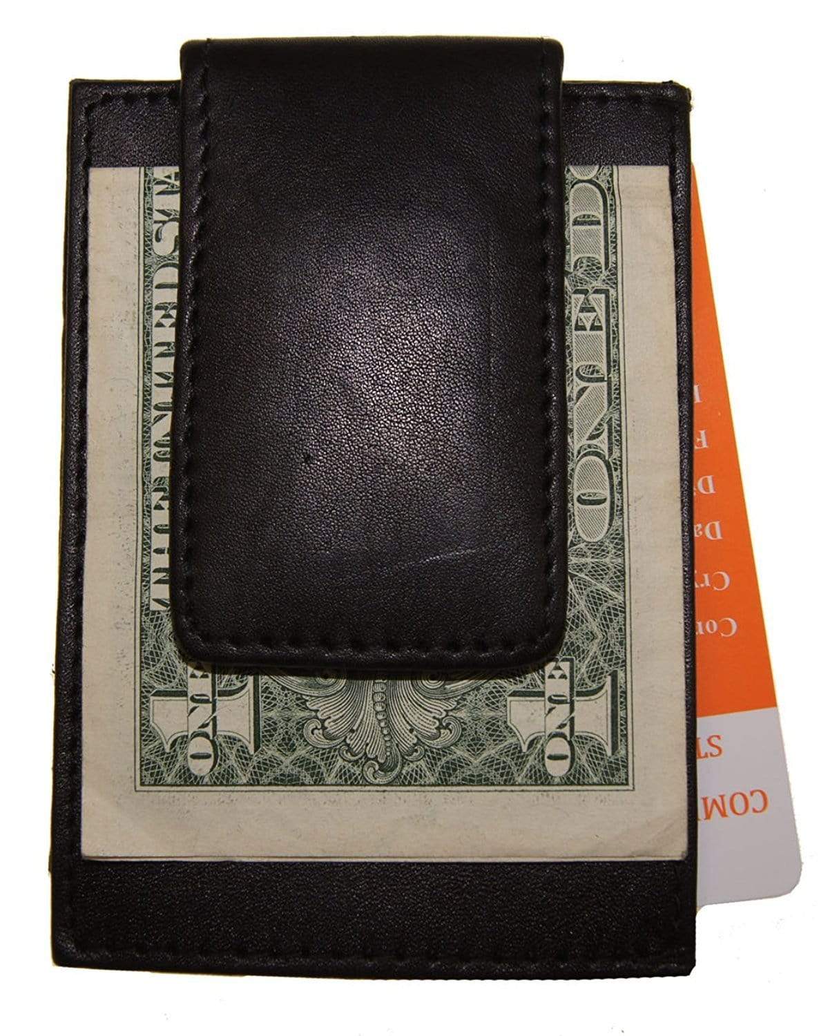 Executive Brown Magnetic Leather Credit Card & Money Clip by HansonEllis